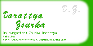 dorottya zsurka business card